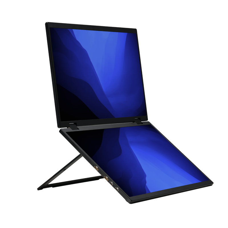Halmapixel 15.6 inch FHD 340° Rotation Dual Portable Monitor
